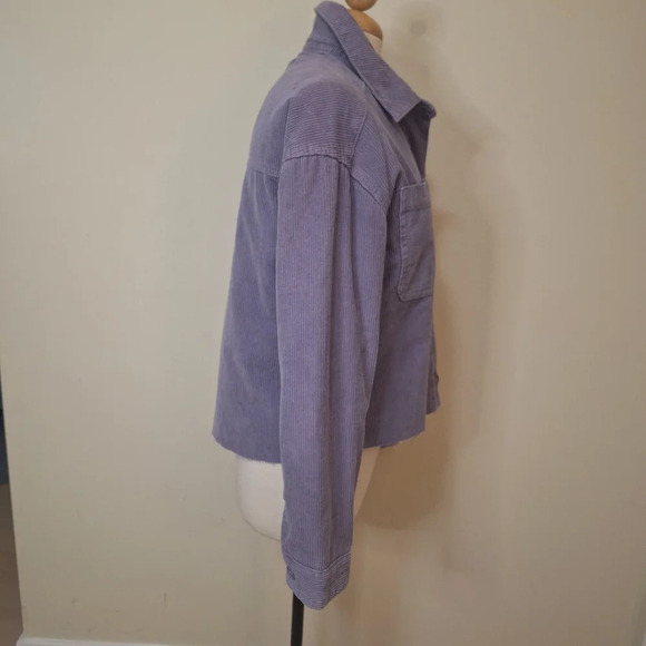 Pacsun corduroy raw hem  quilted lining jacket SZ S NWOT - Picture 3 of 7